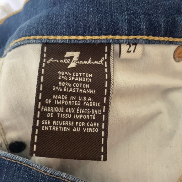 Skinny Ankle Jeans with Distressed Detail - Picture 3 of 5